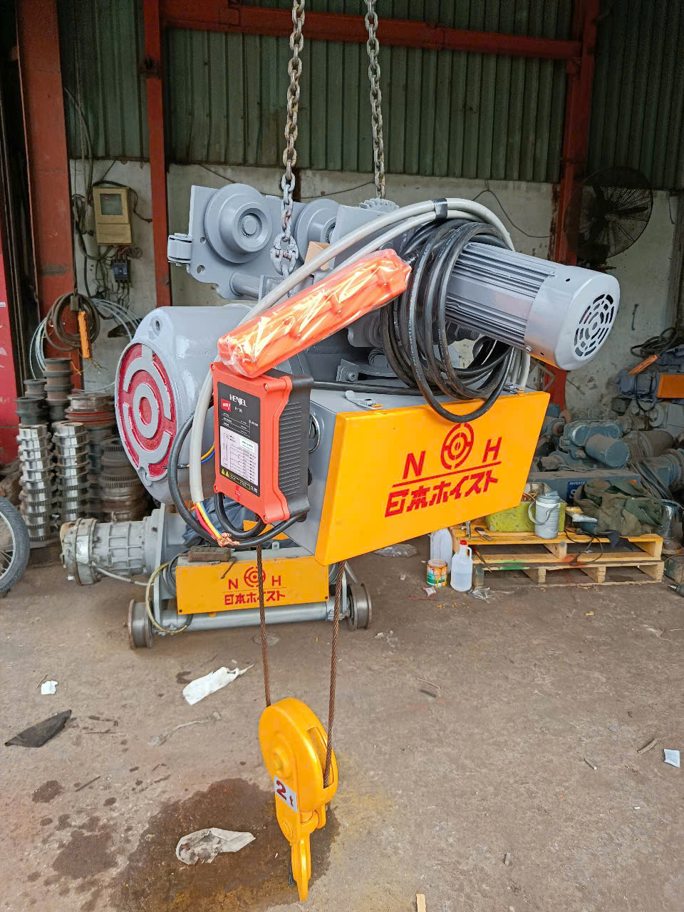 Pa lang cáp điện 2 tấn Nhật cũ NIppon 2