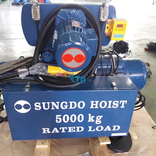Palang  cáp điện SUNGDO dầm đơn 5 tấn