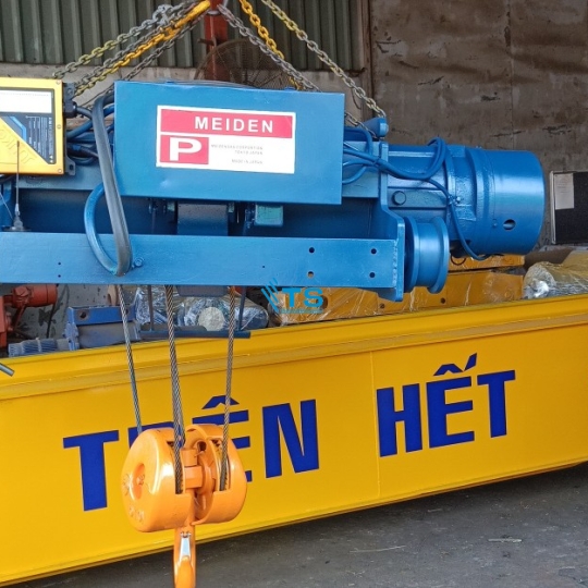 Palang cáp điện 2 tốc độ 5 tấn dầm đôi